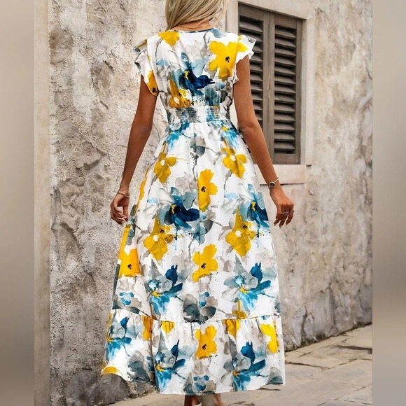 Printed Women's Simple & Elegant Daily Dress - Picture 3 of 5